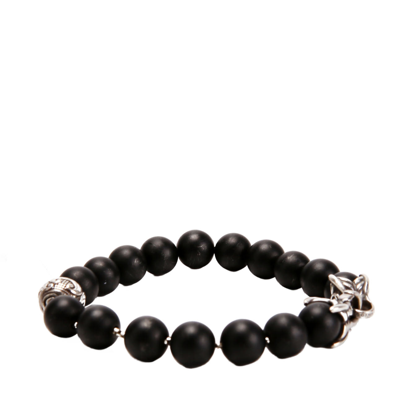 Spiritual Beads Onyx Bracelet 925 Black