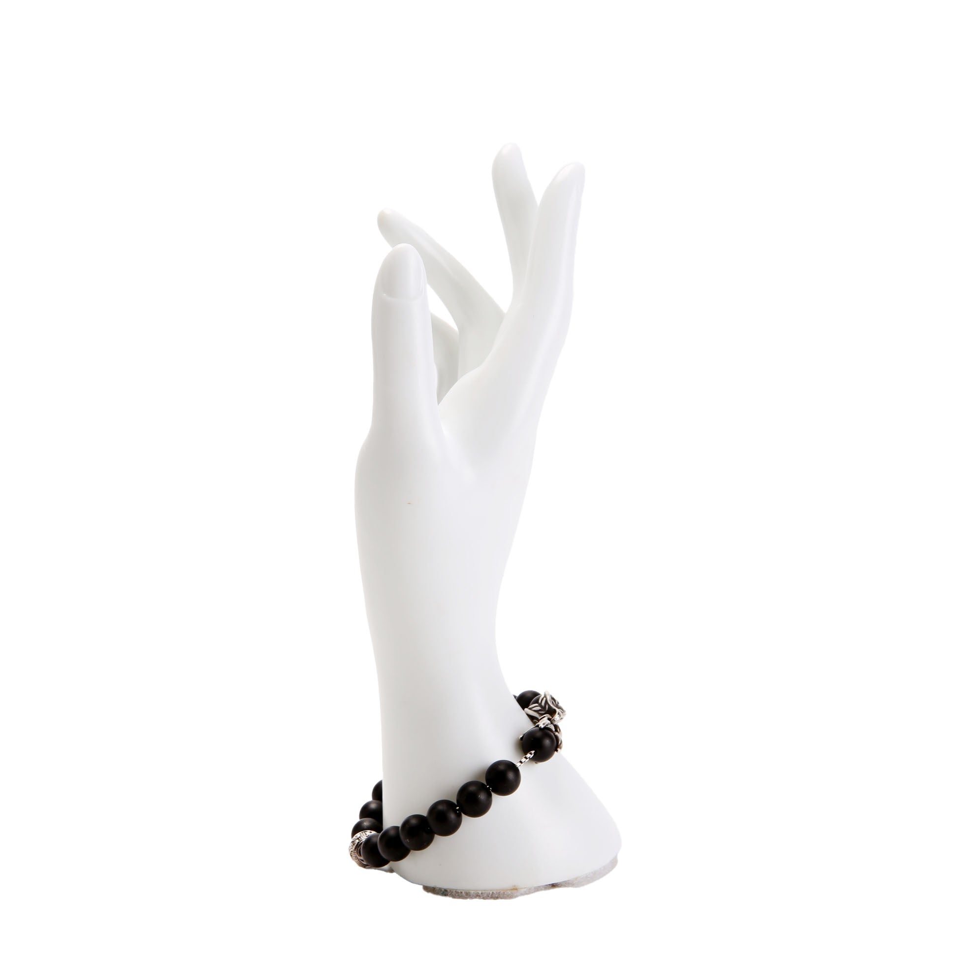 Spiritual Beads Onyx Bracelet 925 Black