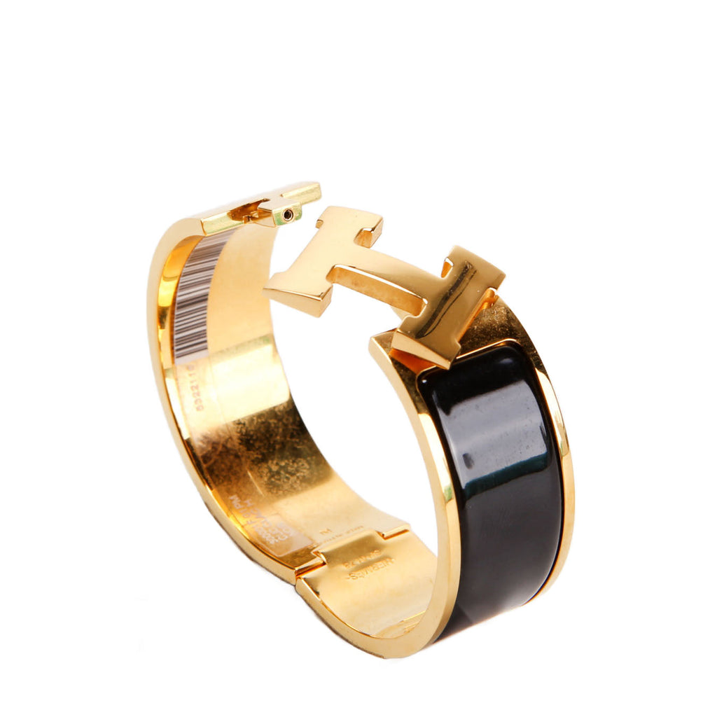 Clic Clac Wide PM Bracelet Gold/Black