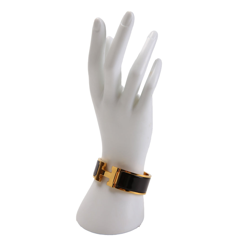 Clic Clac Wide PM Bracelet Gold/Black