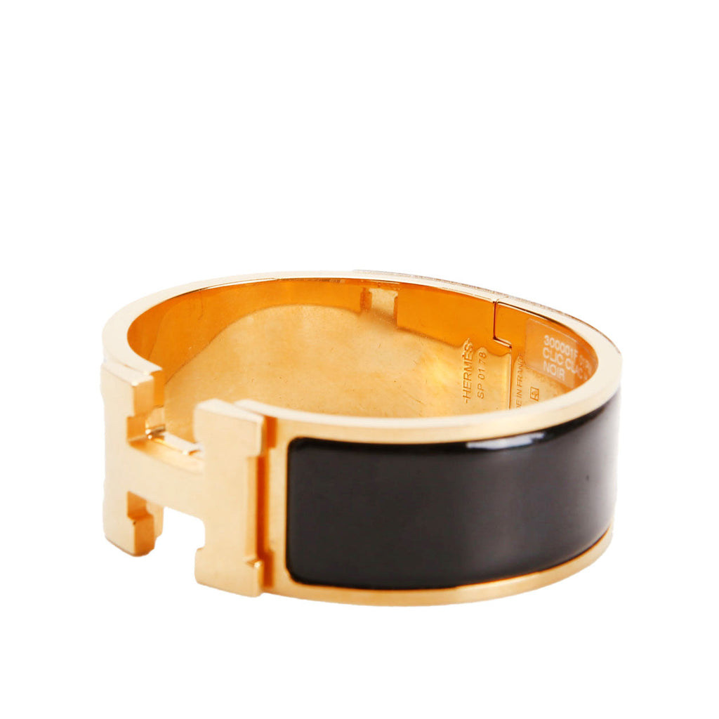 Clic Clac Wide PM Bracelet Gold/Black