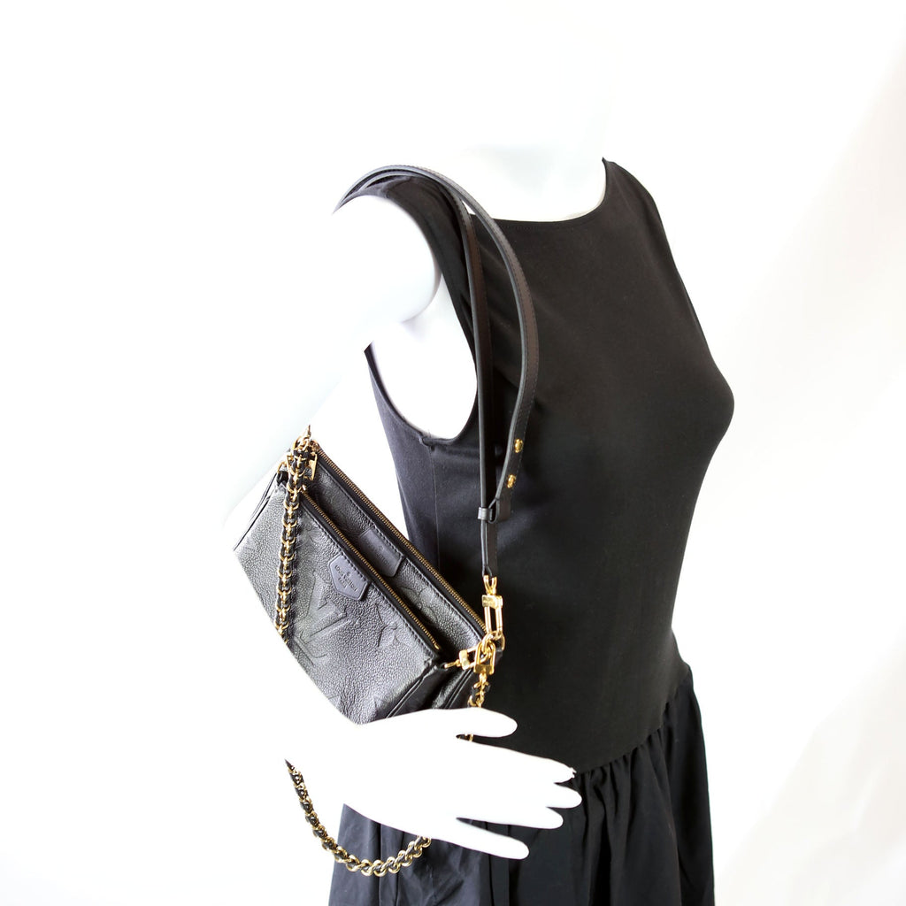 Multi Pochette Empreinte Black