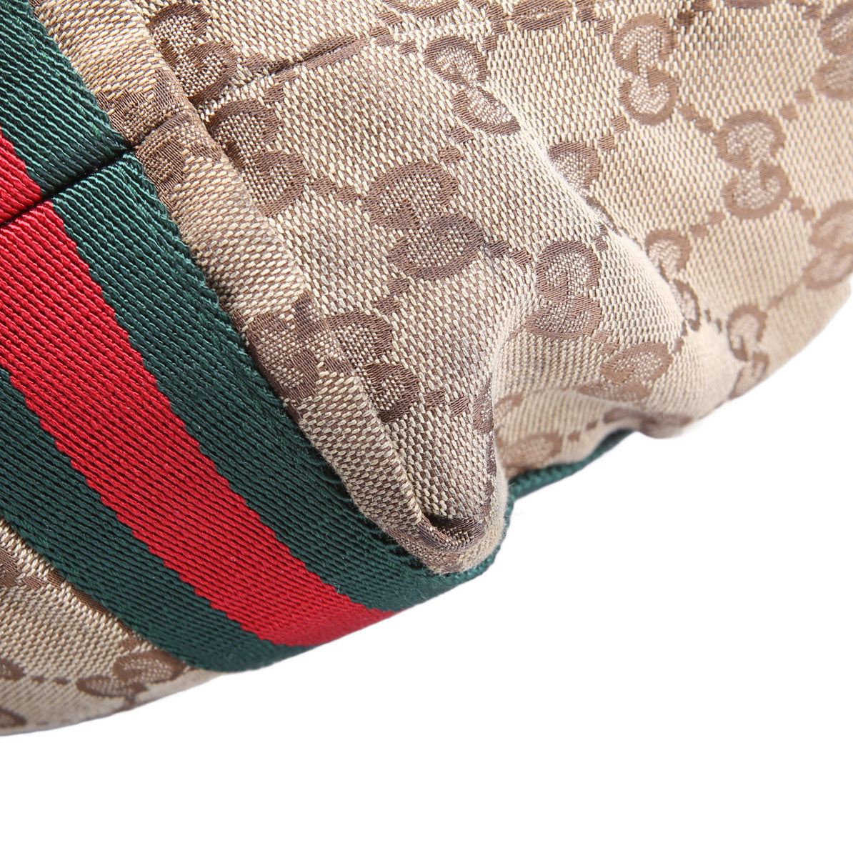 189669 GG Canvas Tote Brown/Beige/Red/Green