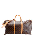 Keepall 55 Monogram Bandouliere Brown