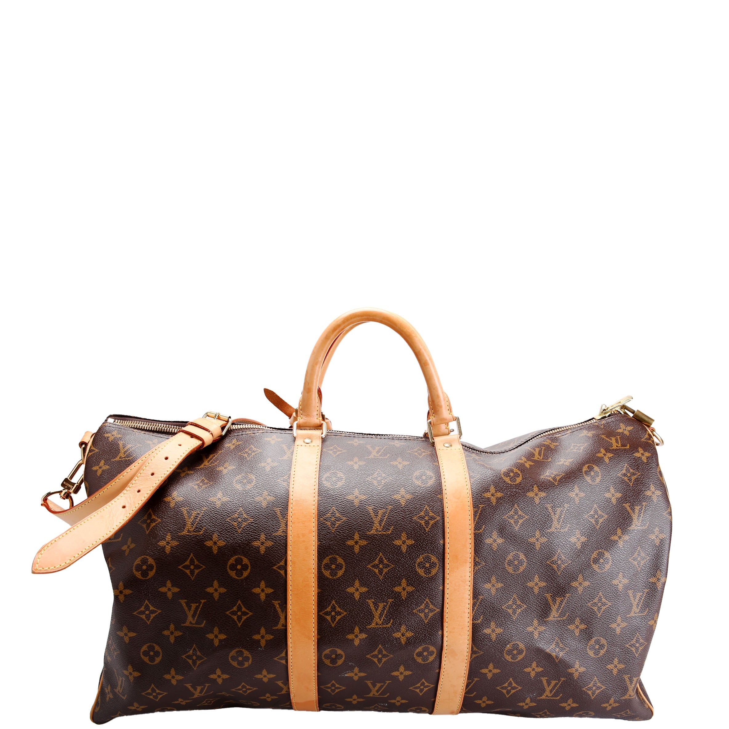 Keepall 55 Monogram Bandouliere Brown