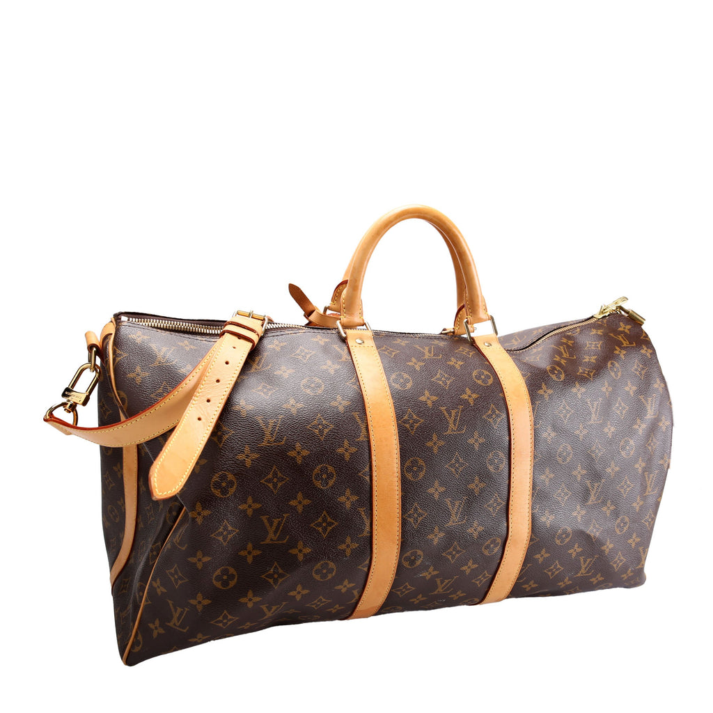 Keepall 55 Monogram Bandouliere Brown