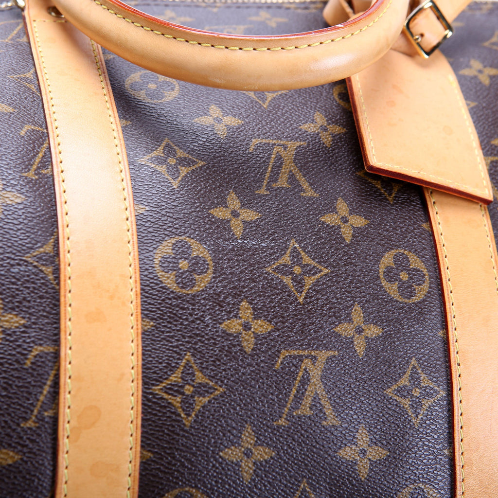 Keepall 55 Monogram Bandouliere Brown