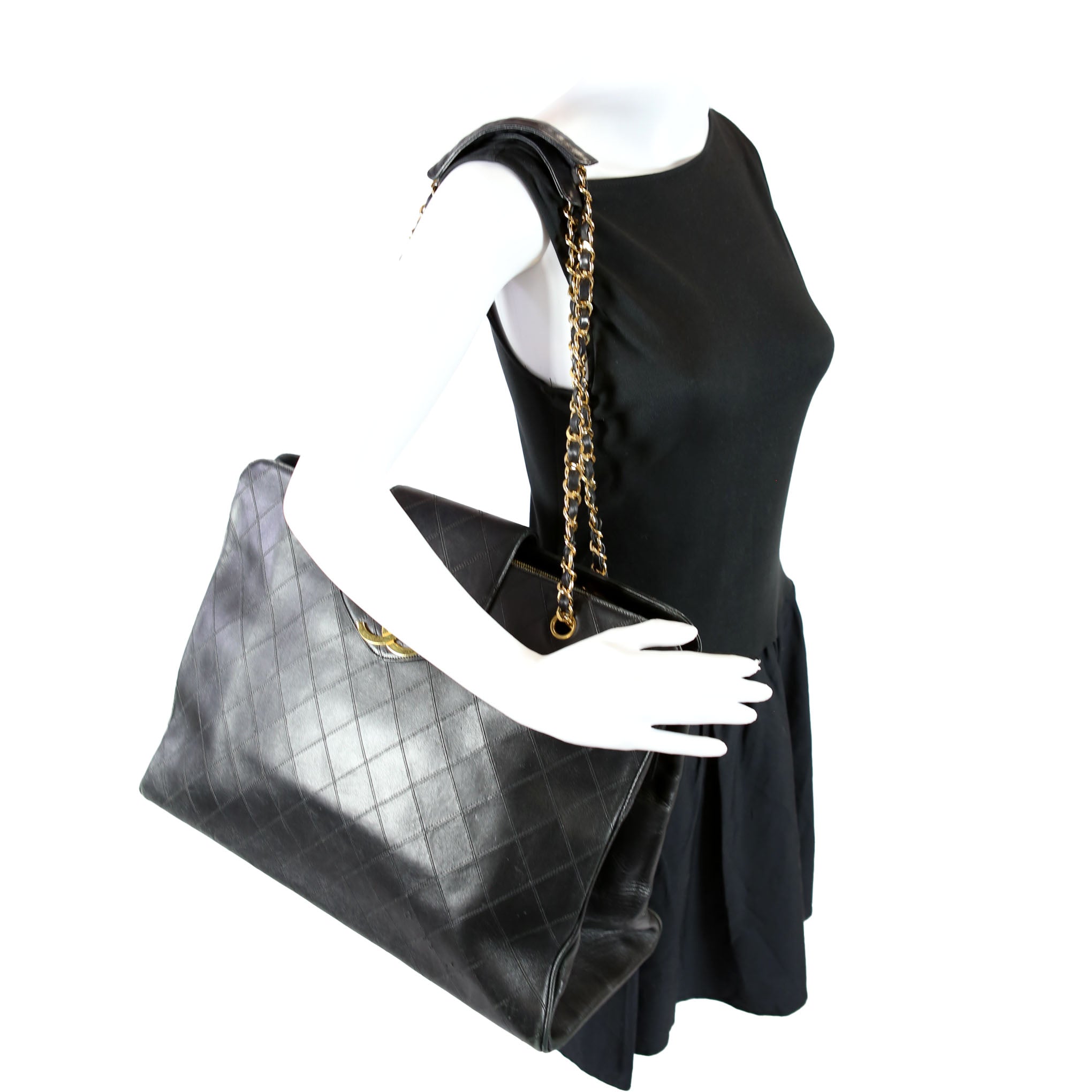 Jumbo Super Model Shoulder Vintage Lambskin