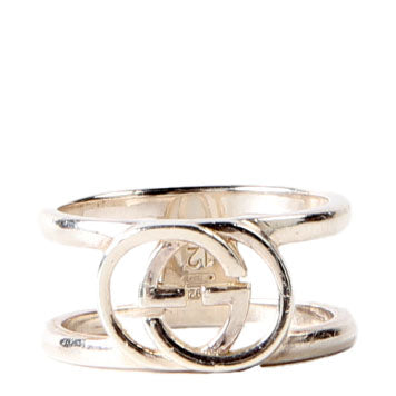 Gucci Interlocking G Open Band 925 Size 6