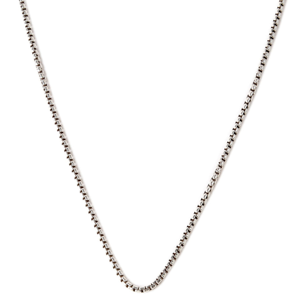 2.6MM Box Chain 22in 925 585