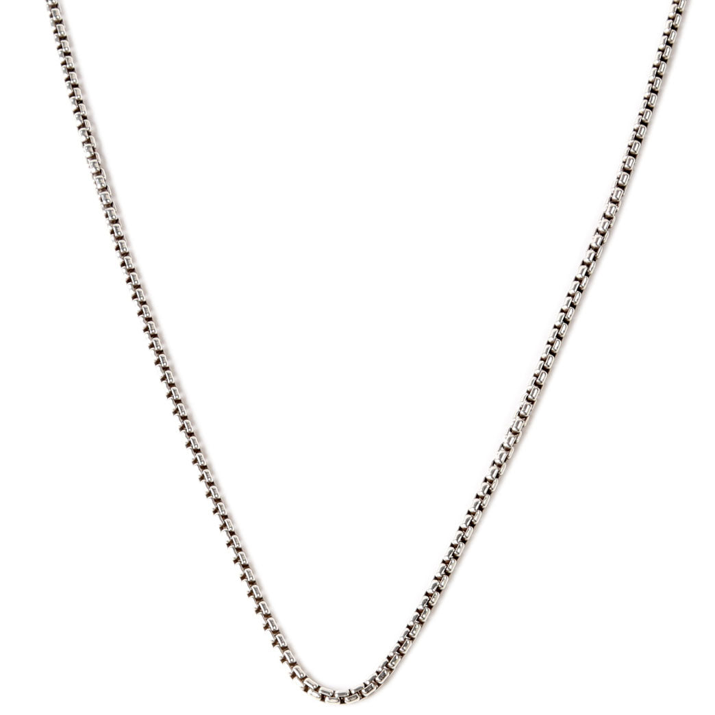 2.6MM Box Chain 22in 925 585
