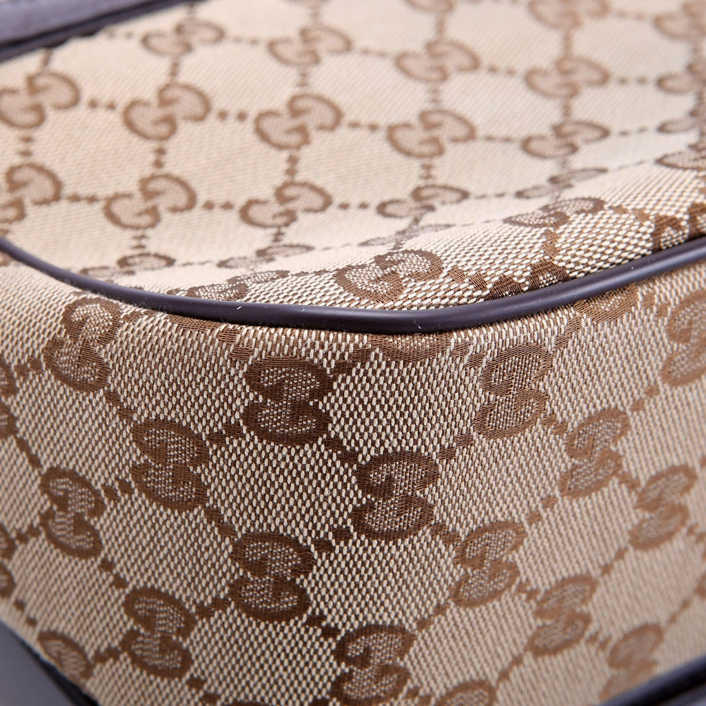 Gucci 449172 GG Canvas Messenger Brown