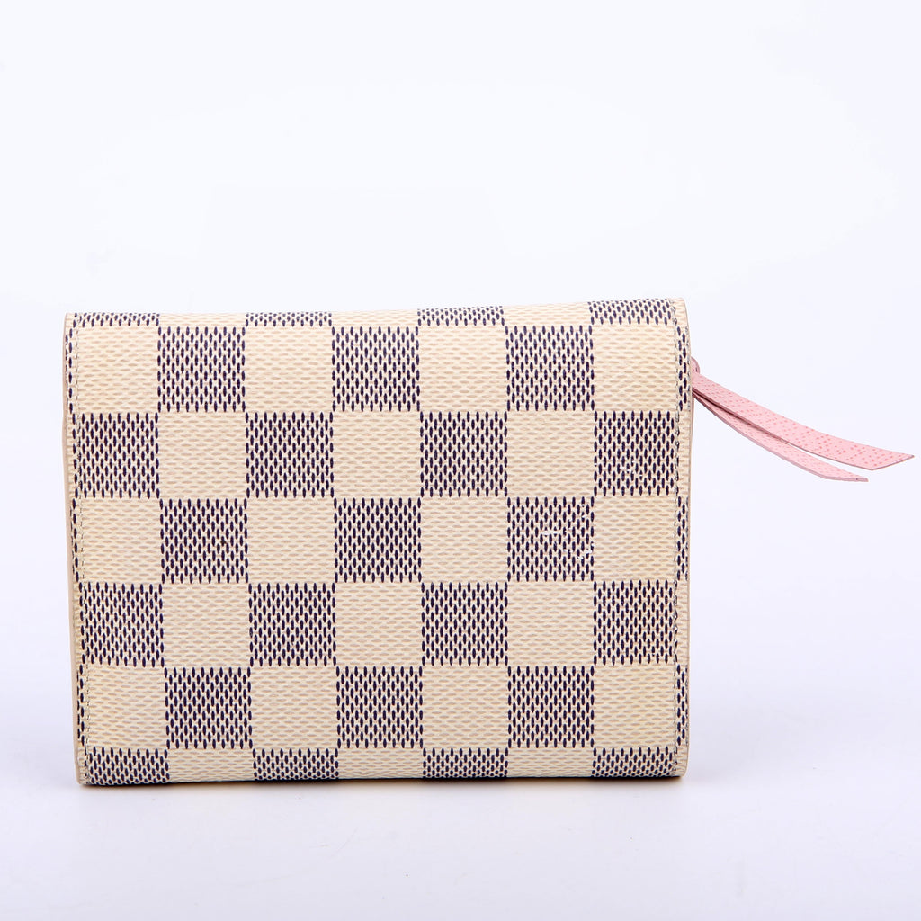 Victorine Wallet Damier Azur Pink