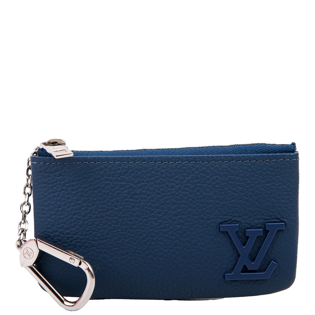 Key Pouch Leather Aerogram Blue