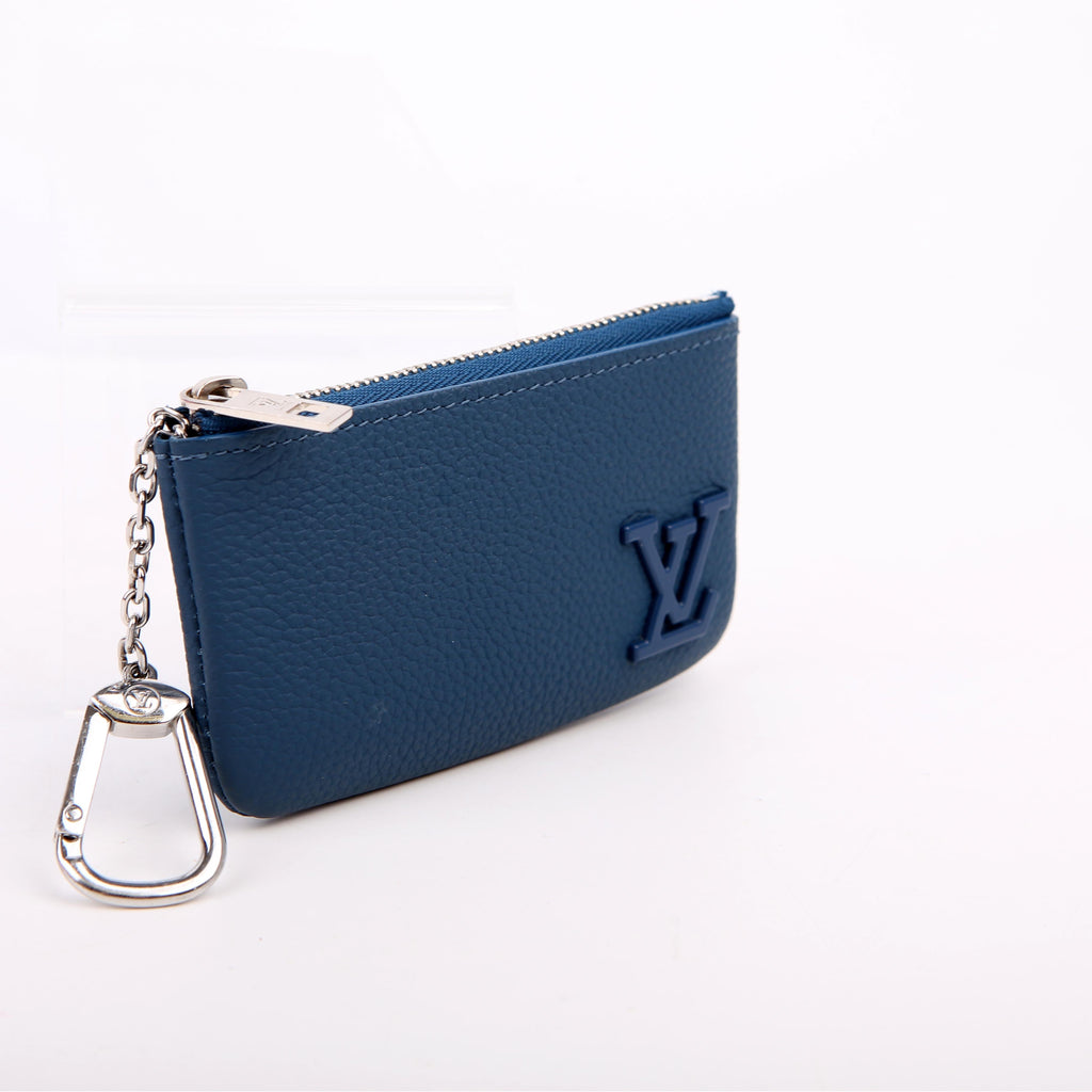 Key Pouch Leather Aerogram Blue