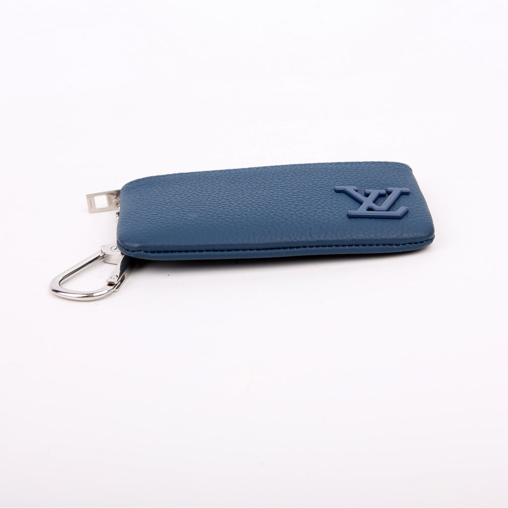 Key Pouch Leather Aerogram Blue