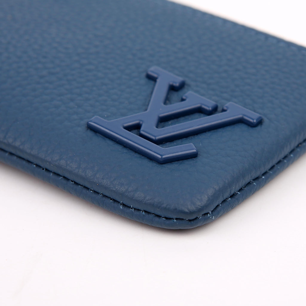 Key Pouch Leather Aerogram Blue