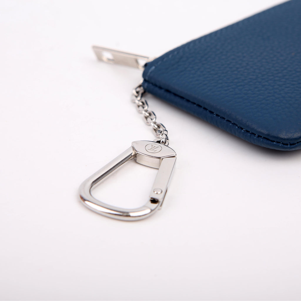 Key Pouch Leather Aerogram Blue
