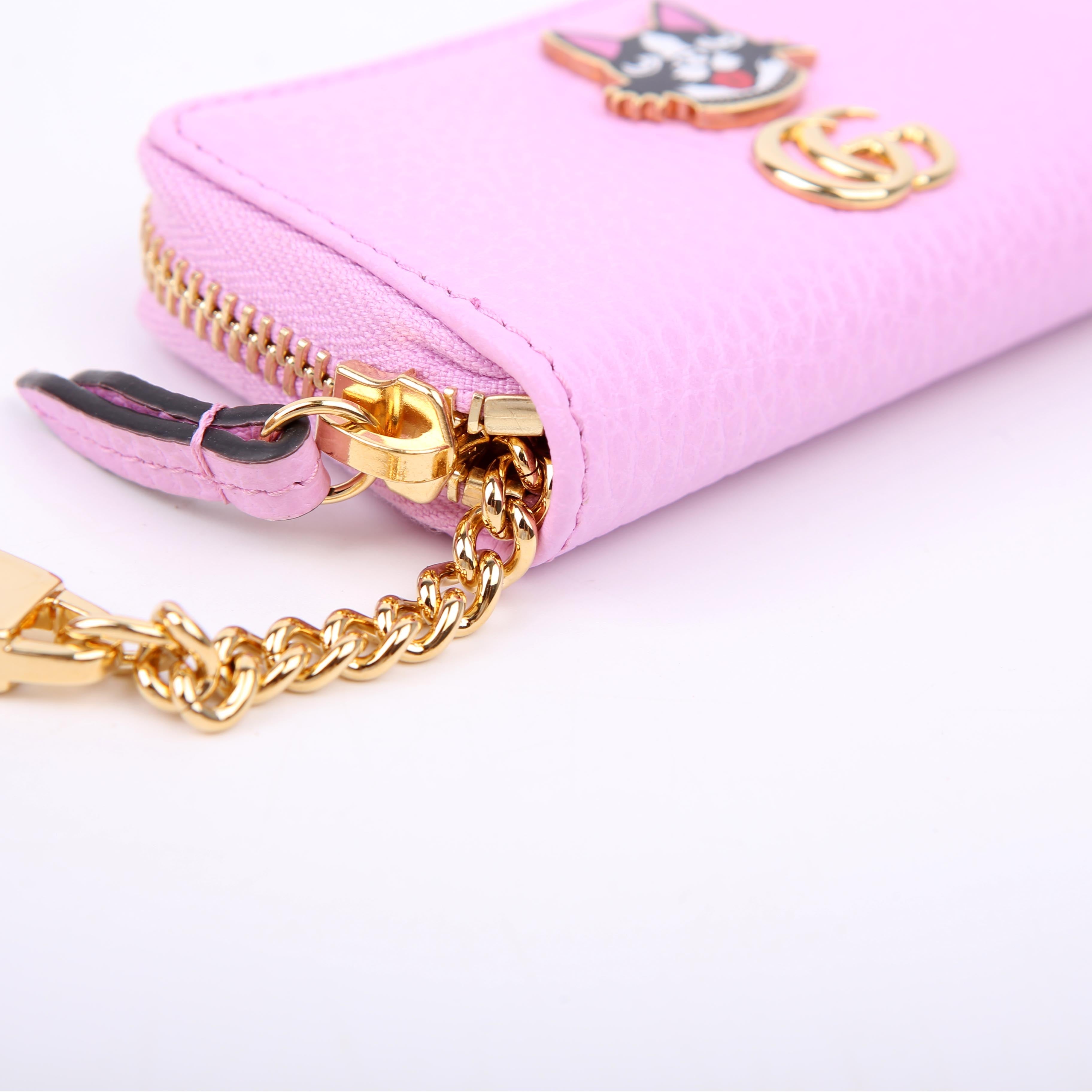 Gucci 499403 GG Marmont Bosco Key Case Pink