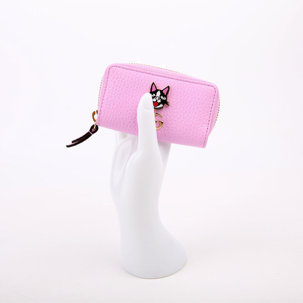 Gucci 499403 GG Marmont Bosco Key Case Pink
