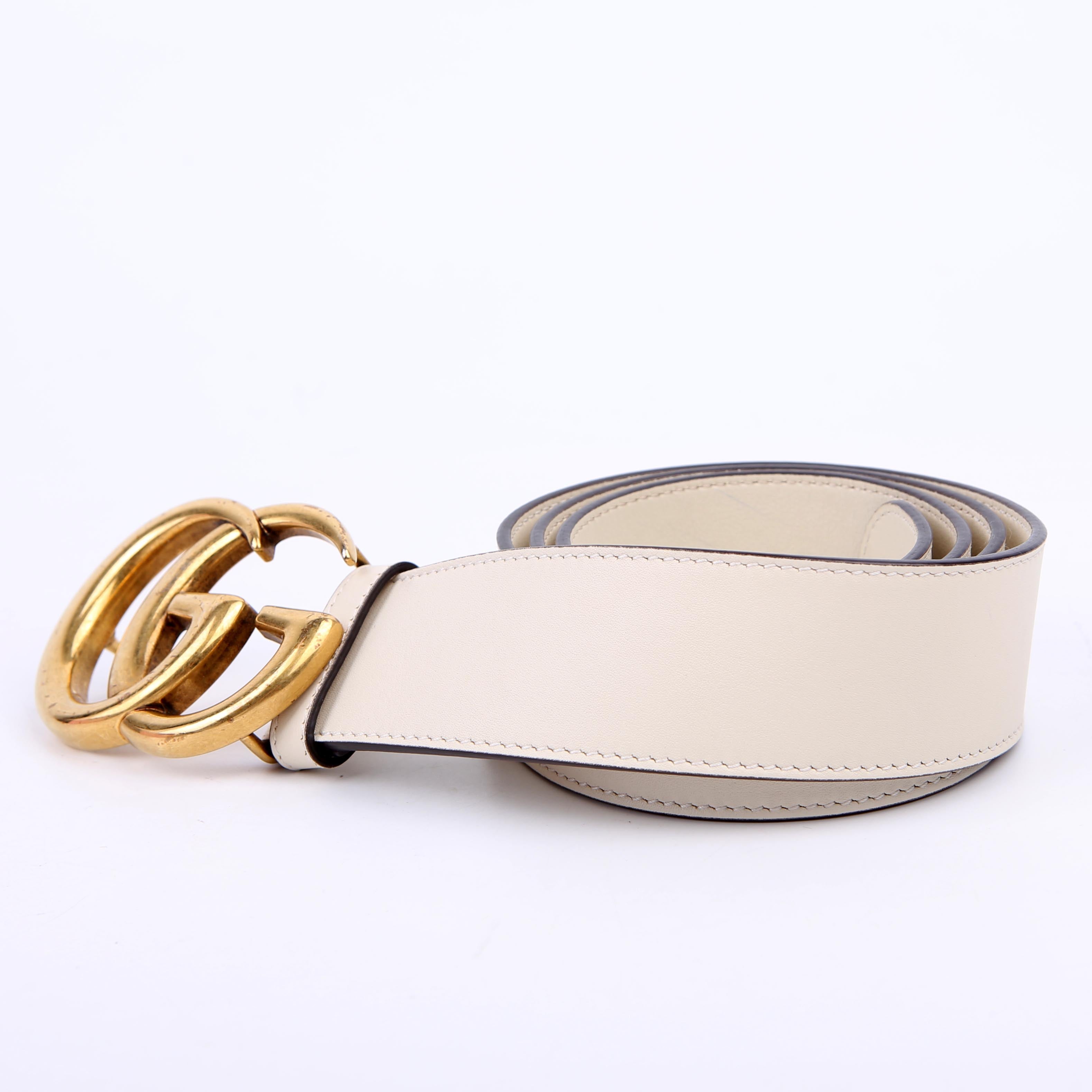 Gucci 400593 GG Marmont Leather Belt Size 90/36 Black