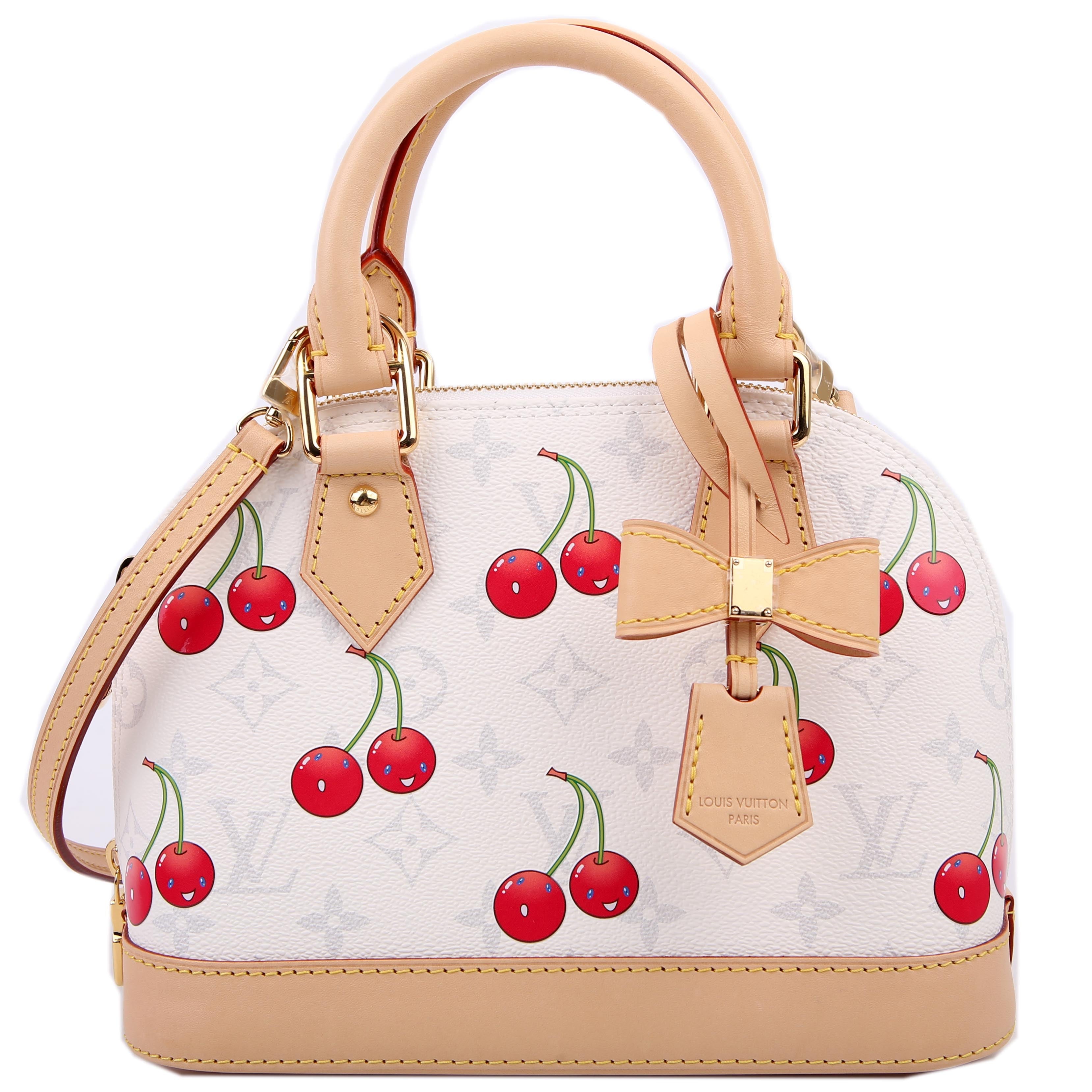 LV X TM Alma BB Cerises Monogram White