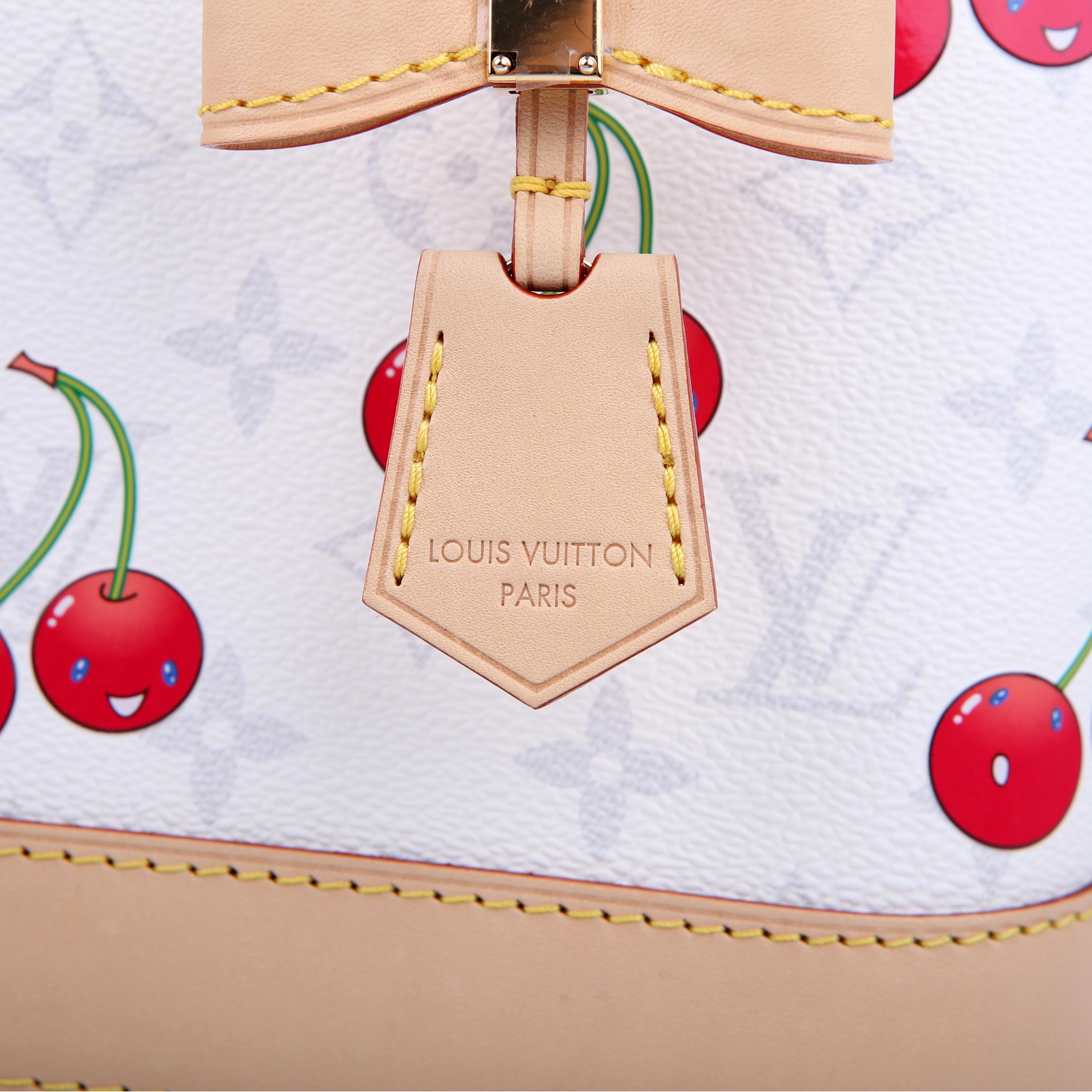 LV X TM Alma BB Cerises Monogram White
