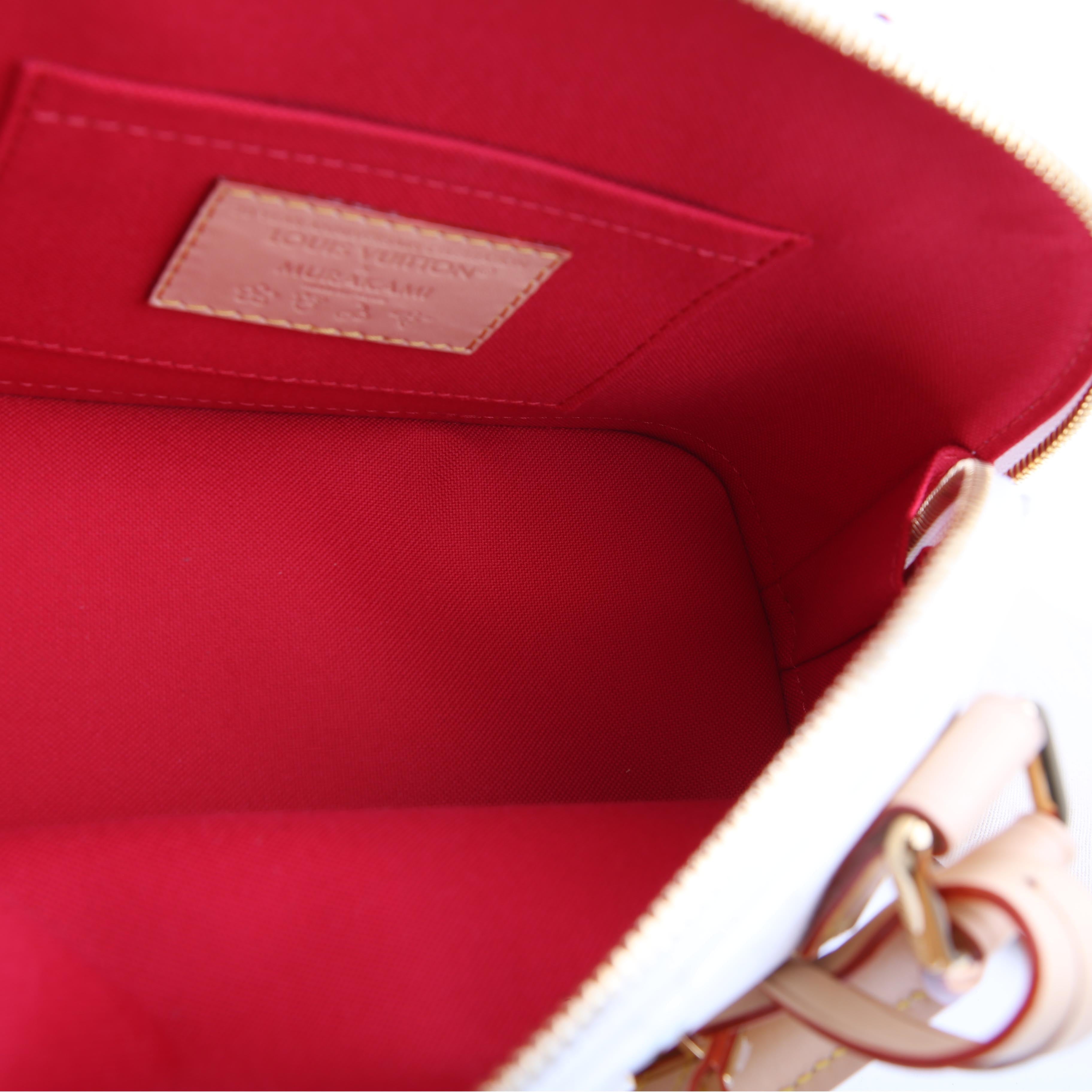 LV X TM Alma BB Cerises Monogram White