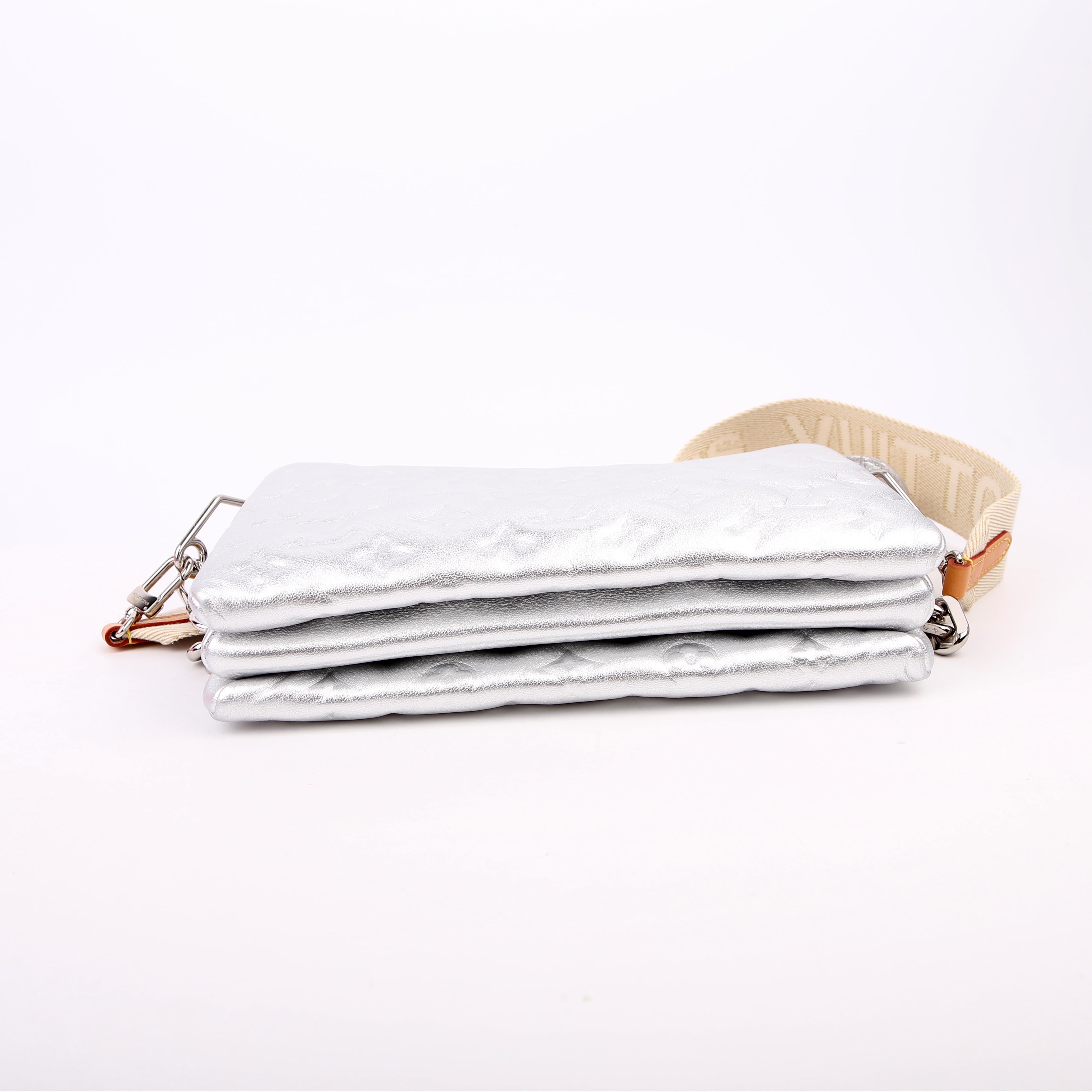 Coussin PM Lambskin Silver