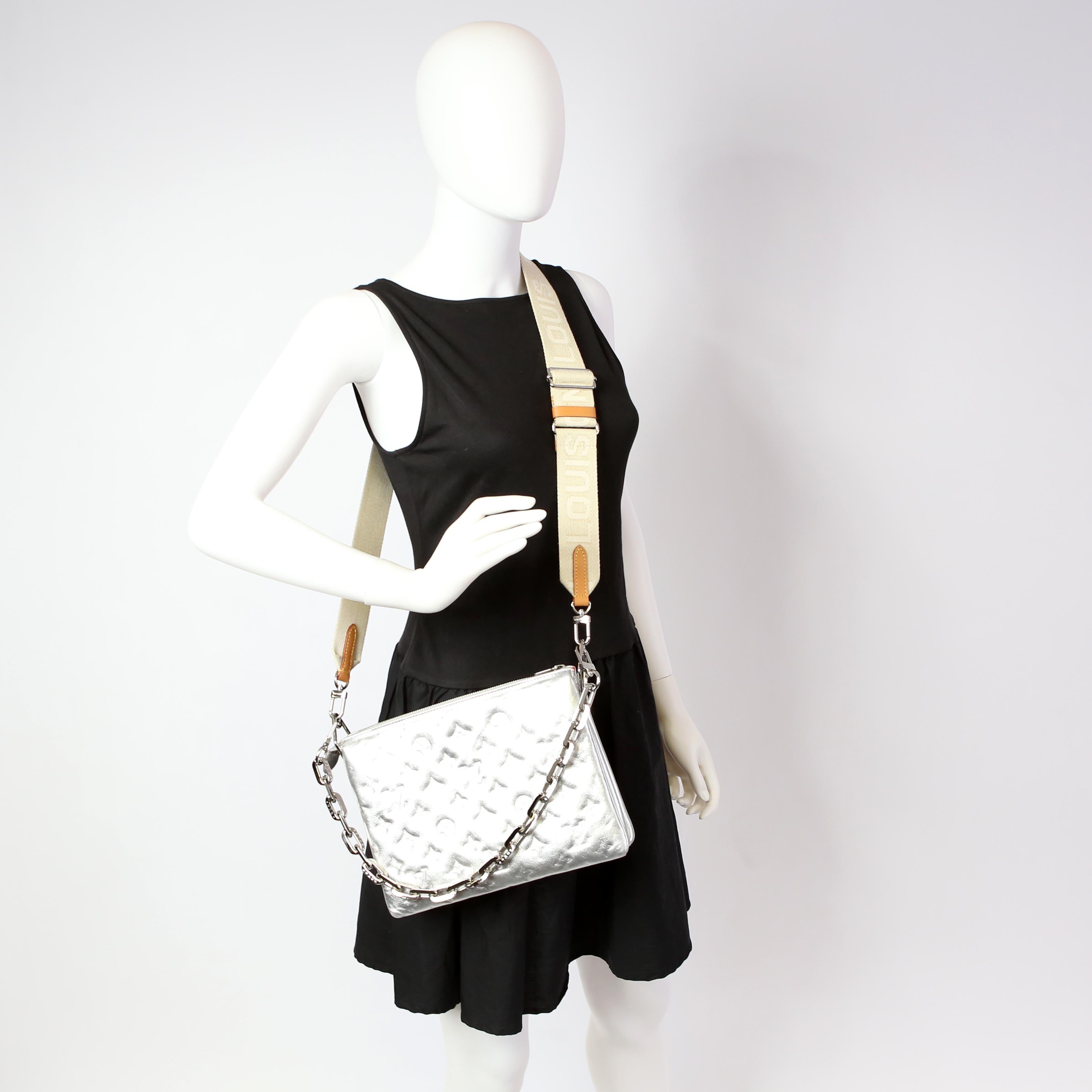 Coussin PM Lambskin Silver