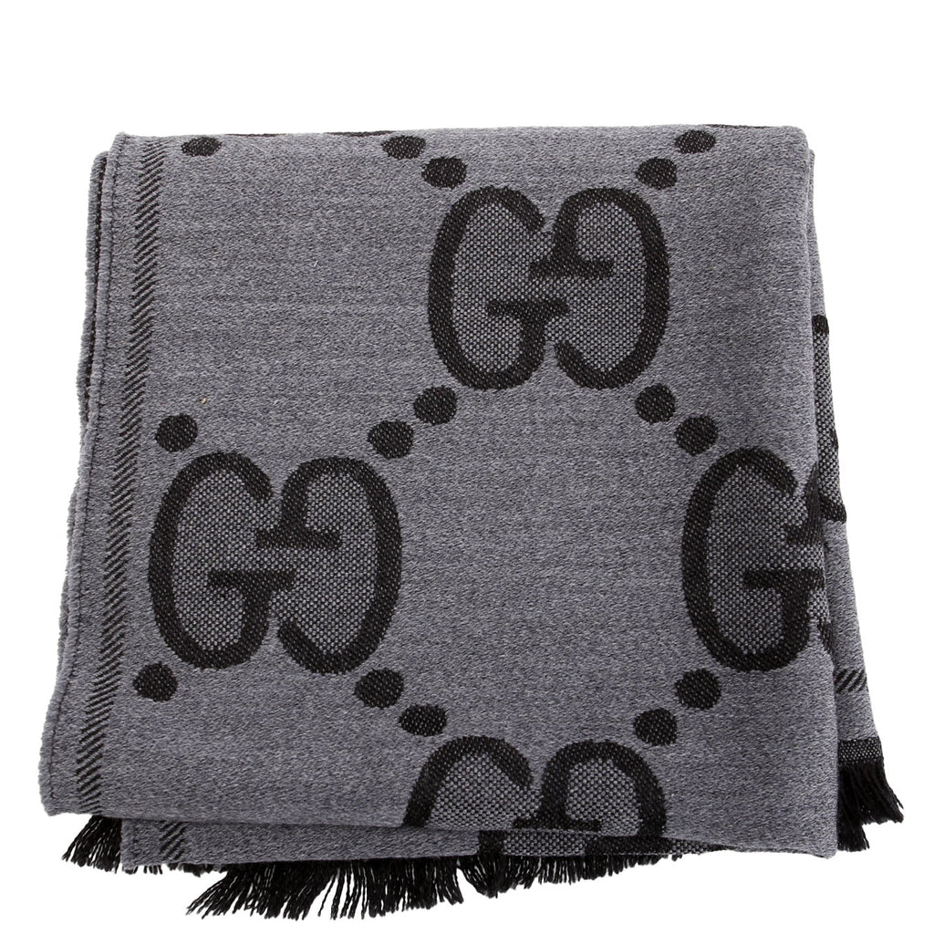 Gucci 598189 GG Logo Wool Scarf