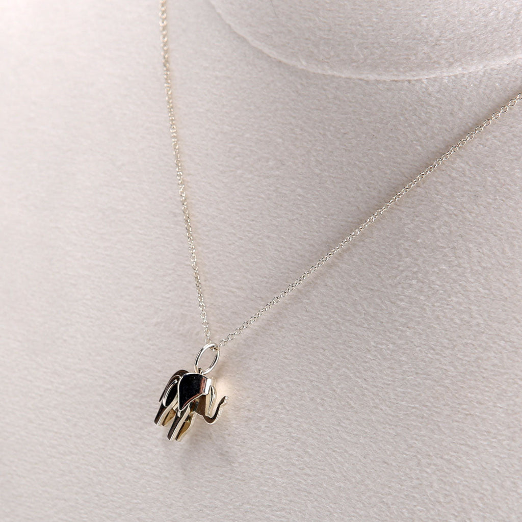 Save The Wild Elephant Pendant 925 Necklace
