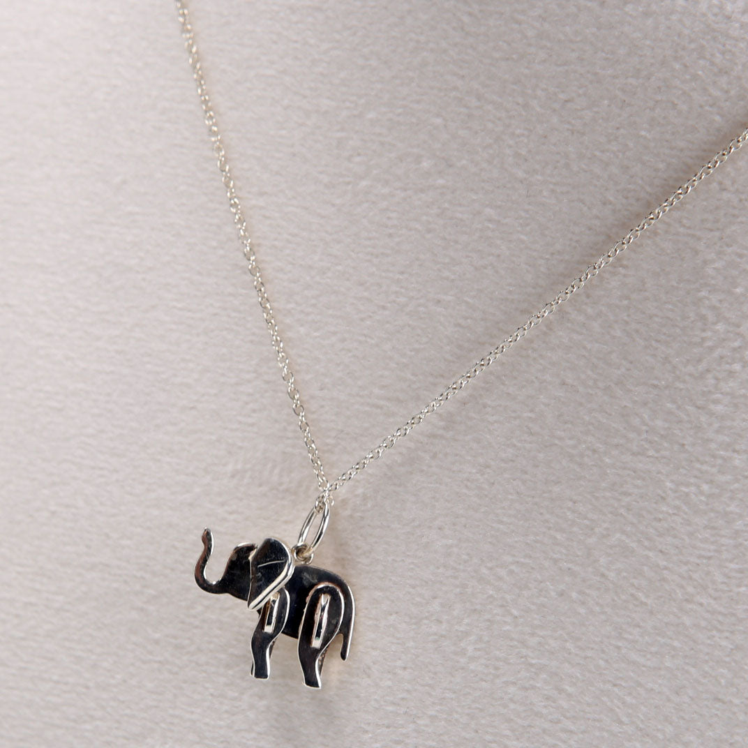 Save The Wild Elephant Pendant 925 Necklace