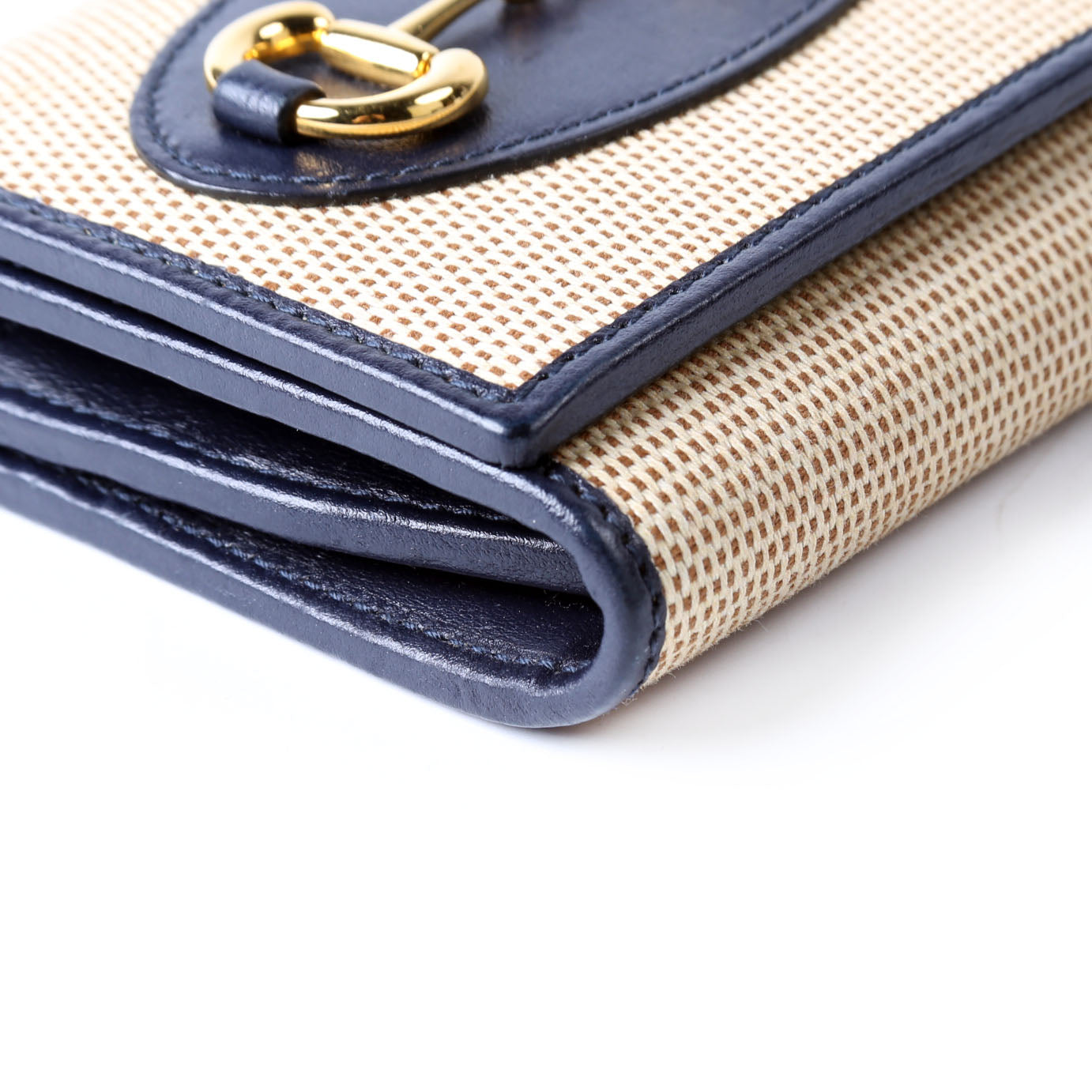 Gucci 621887 Horsebit 1955 Card Case Tan/Black