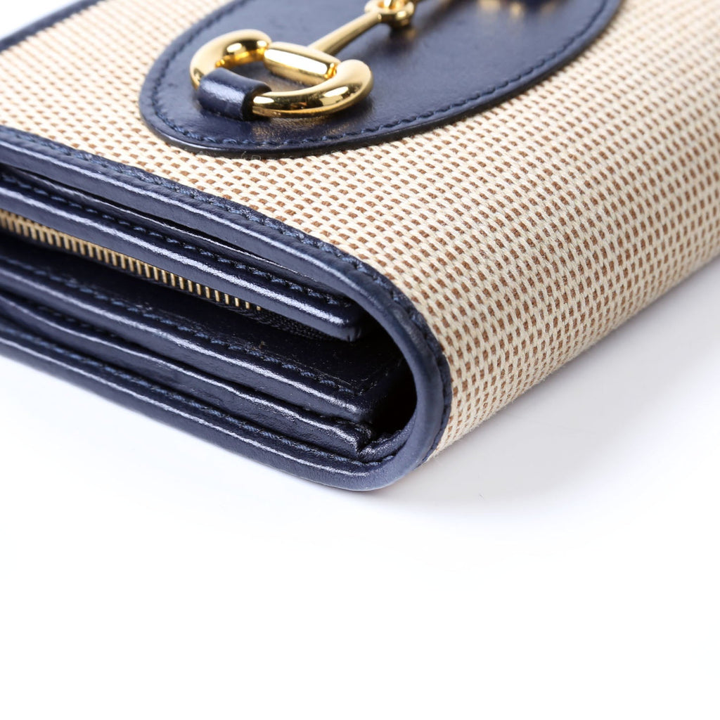 Gucci 621887 Horsebit 1955 Card Case Tan/Black