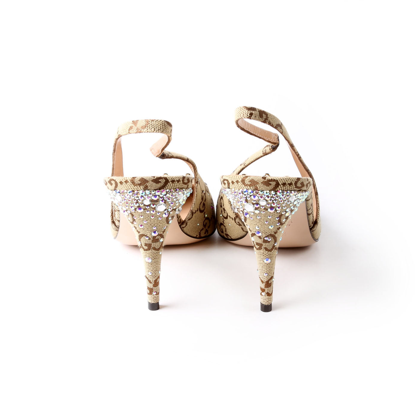 GG Crystal Horsebit Slingback Size 39.5