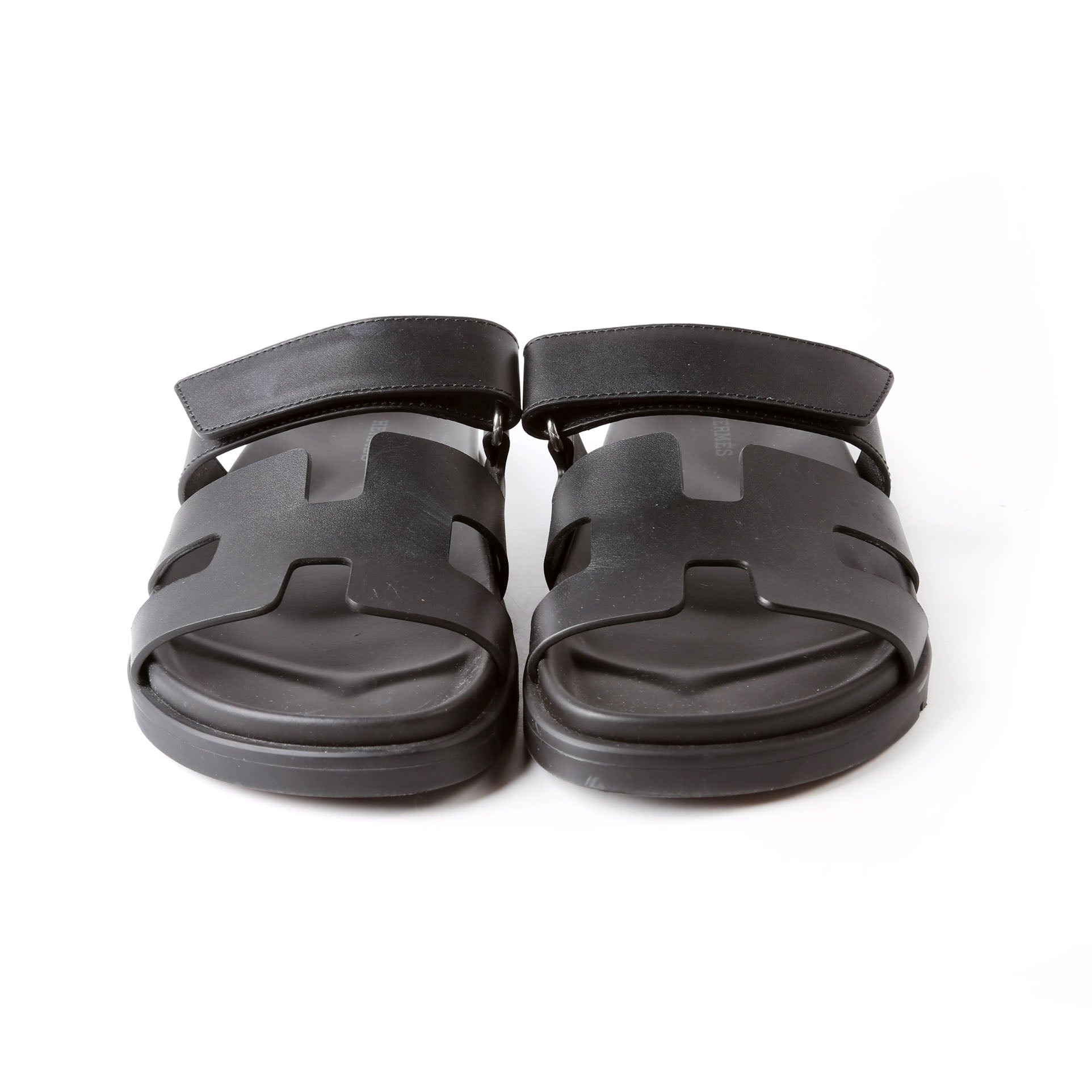Chypre Leather Sandal Size 37 Black