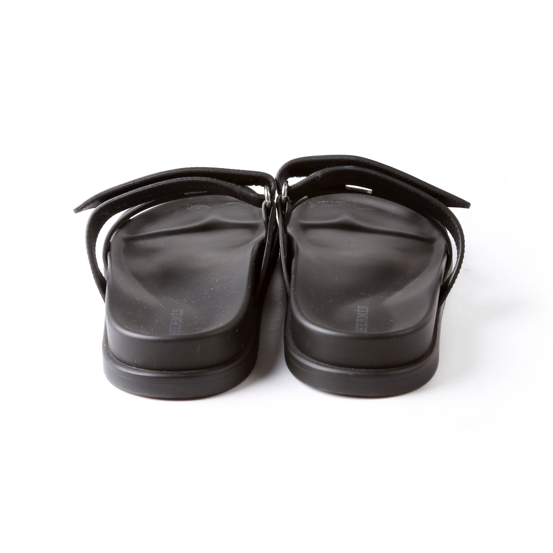 Chypre Leather Sandal Size 37 Black