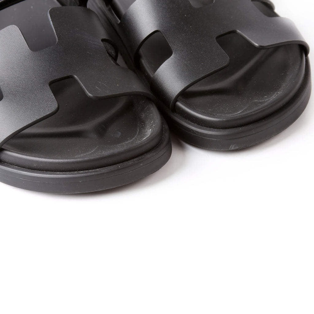 Chypre Leather Sandal Size 37 Black