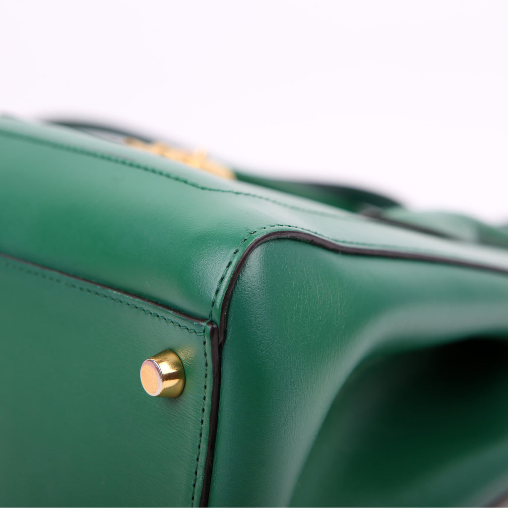 649016 Jackie 1961 Leather Medium Tote Green