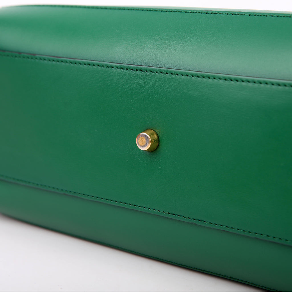 649016 Jackie 1961 Leather Medium Tote Green