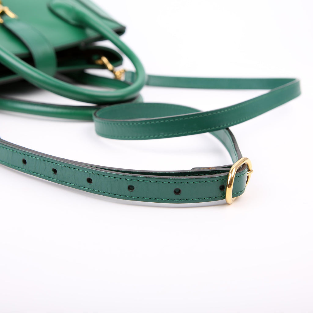 649016 Jackie 1961 Leather Medium Tote Green