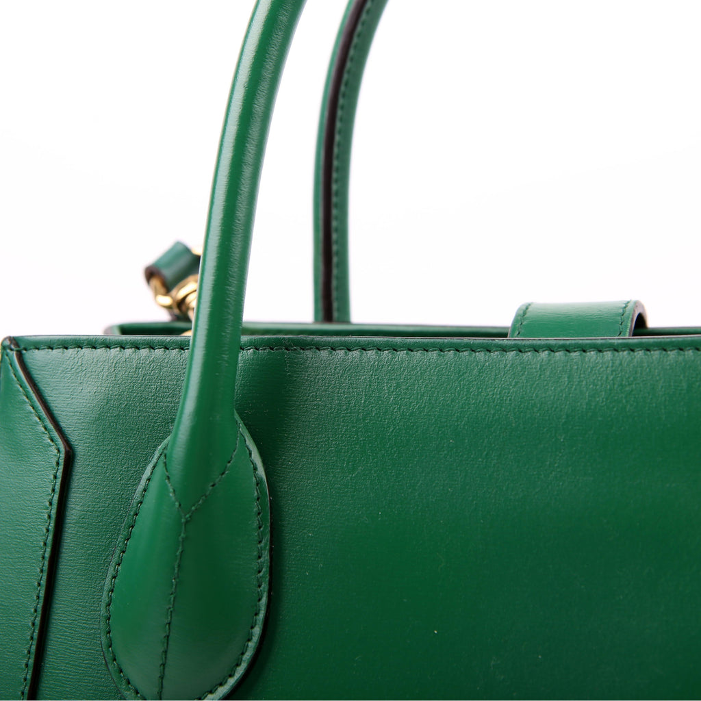 649016 Jackie 1961 Leather Medium Tote Green