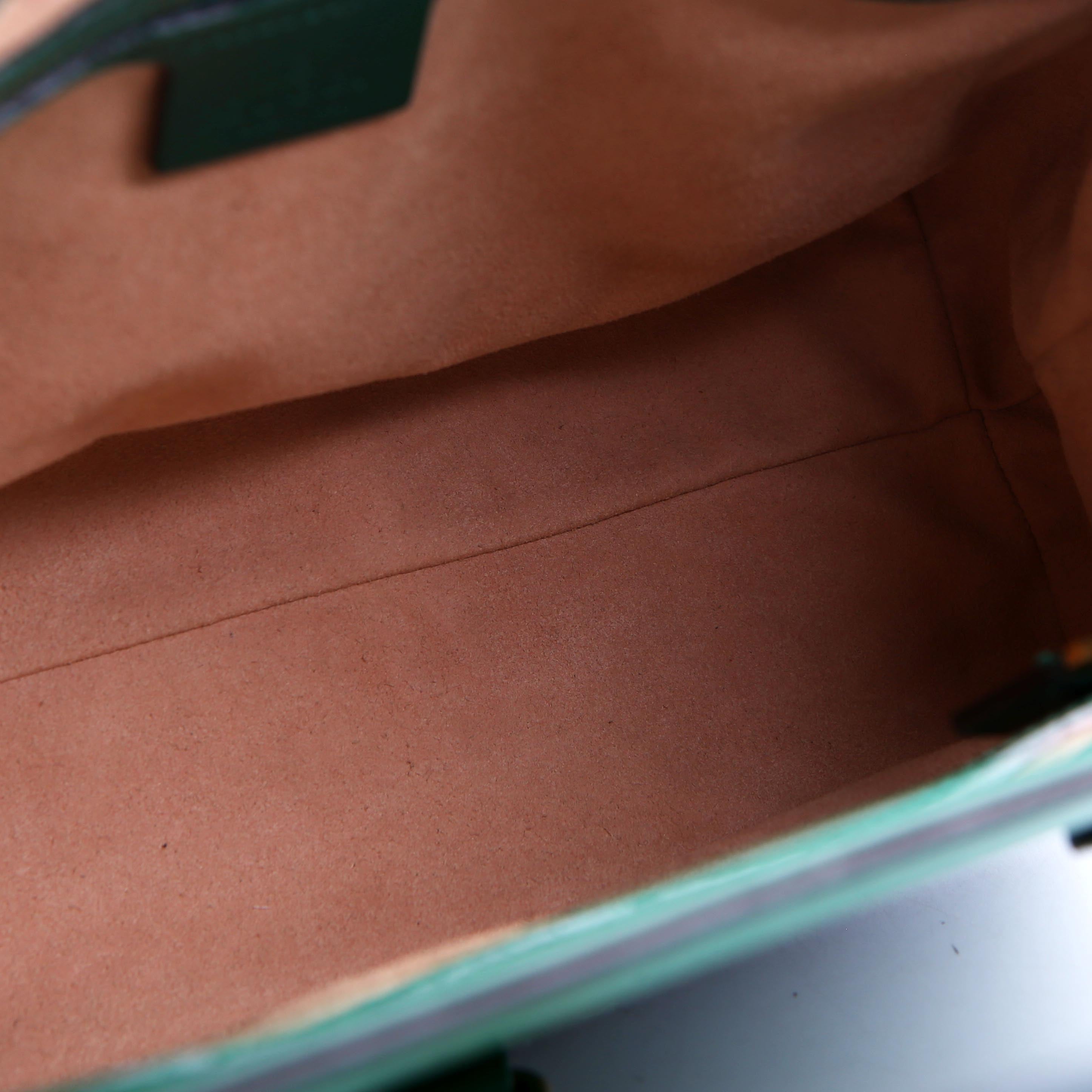 649016 Jackie 1961 Leather Medium Tote Green