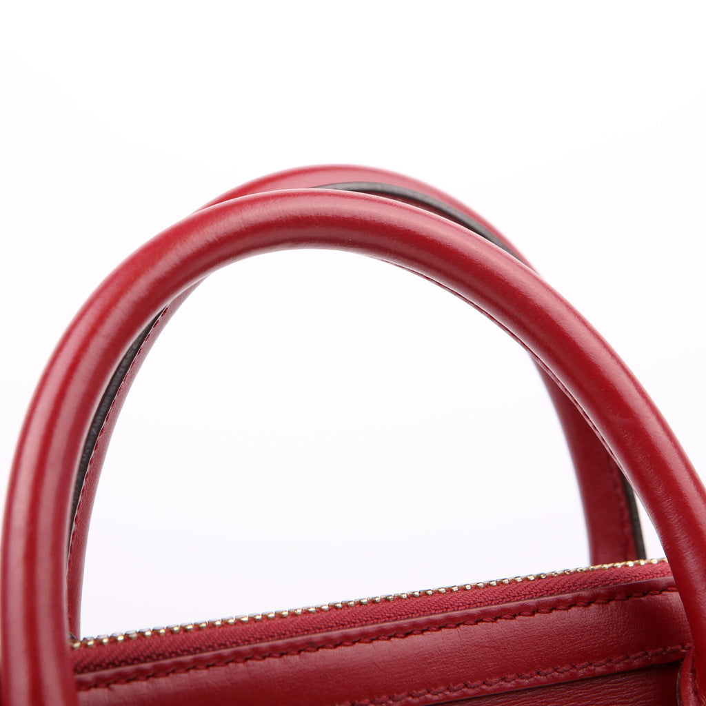 Gucci 621220 Horsebit 1955 Top Handle Leather Red