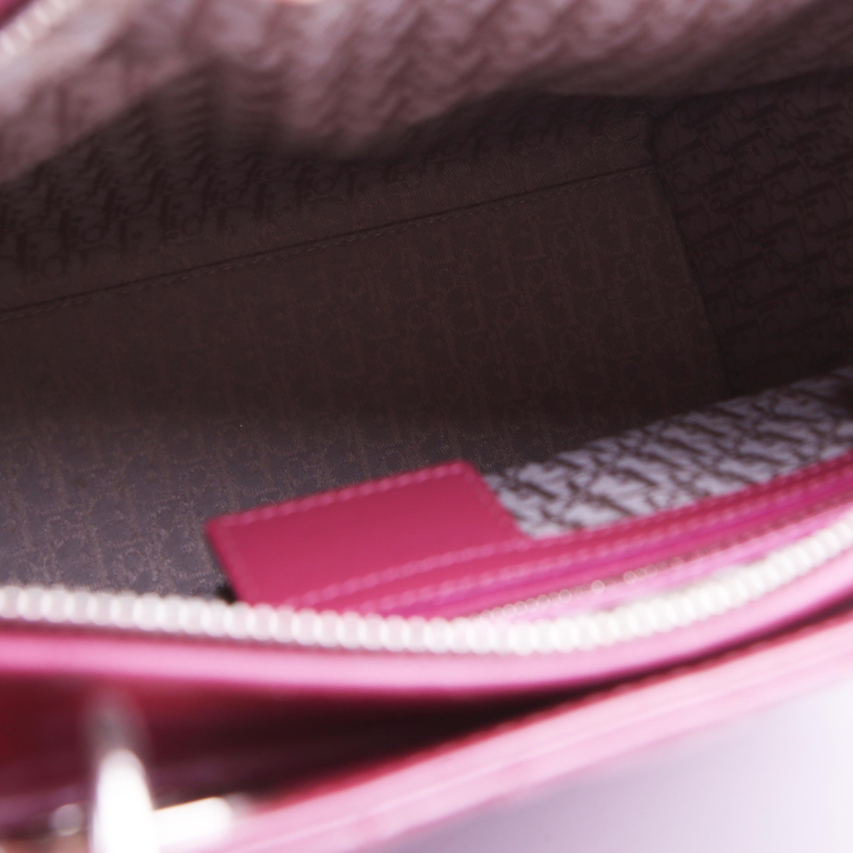 Dior Lady Dior Large Patent Berry