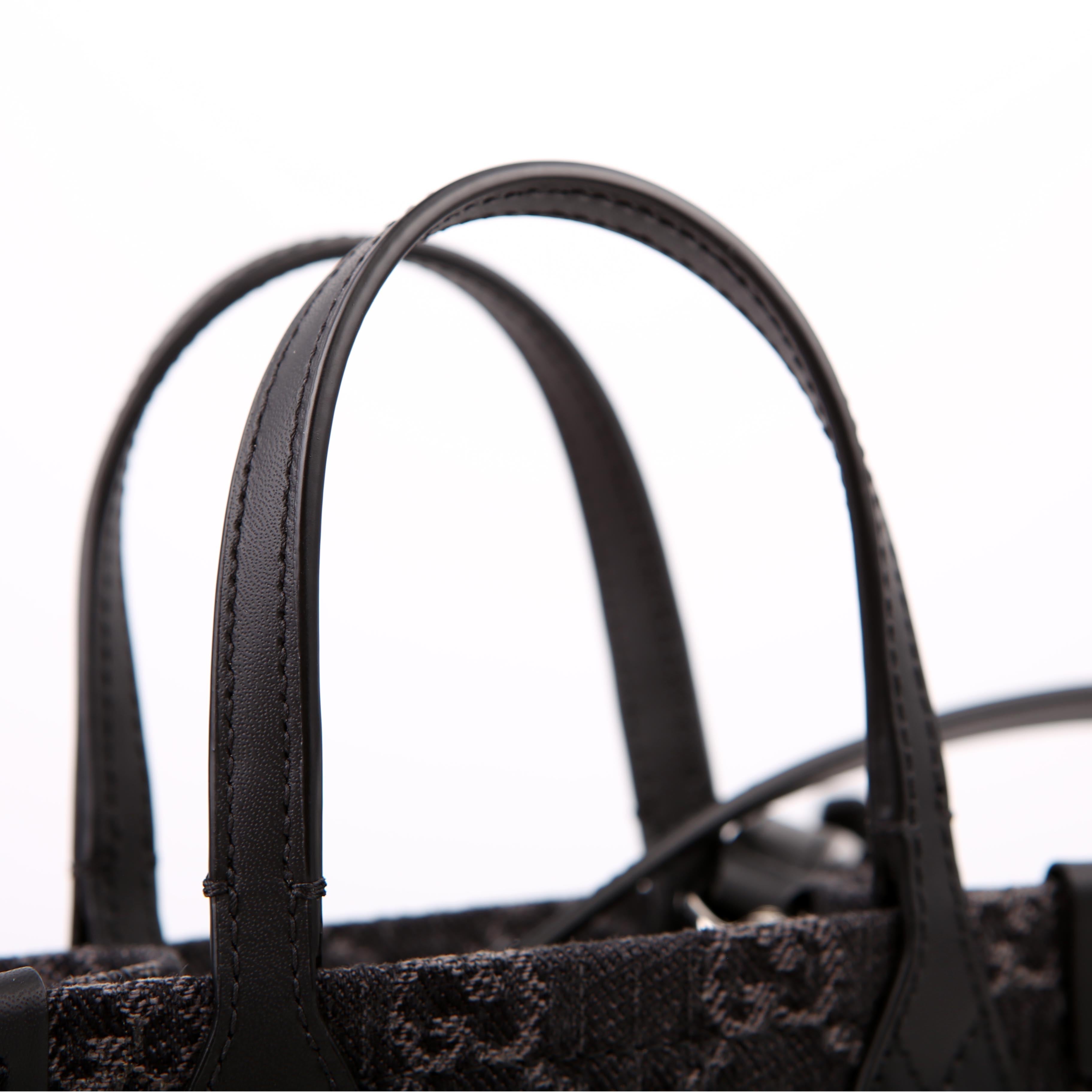 Gucci 773730 GG Denim Mini Tote Black