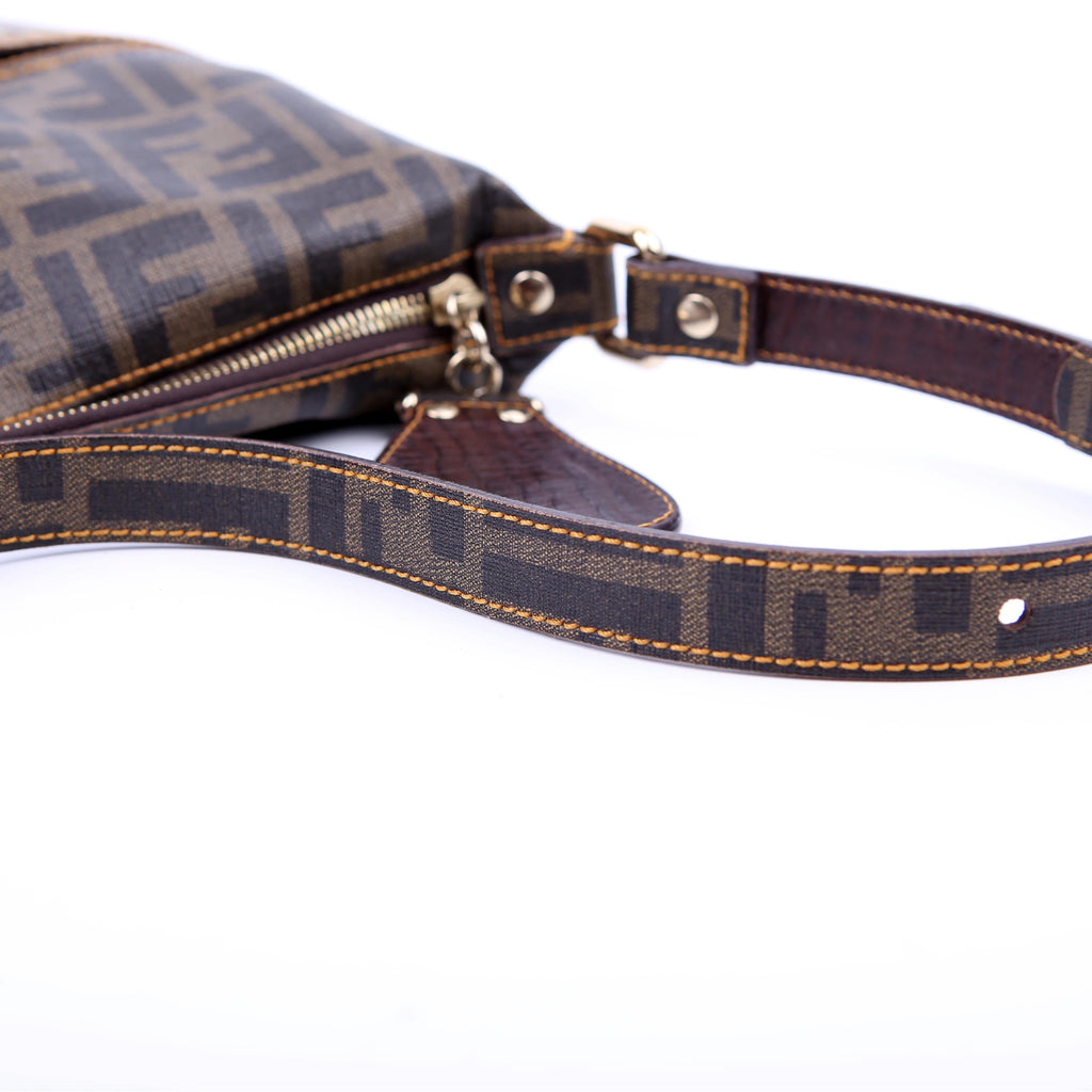 Zucca Coated Canvas Shoulder Brown