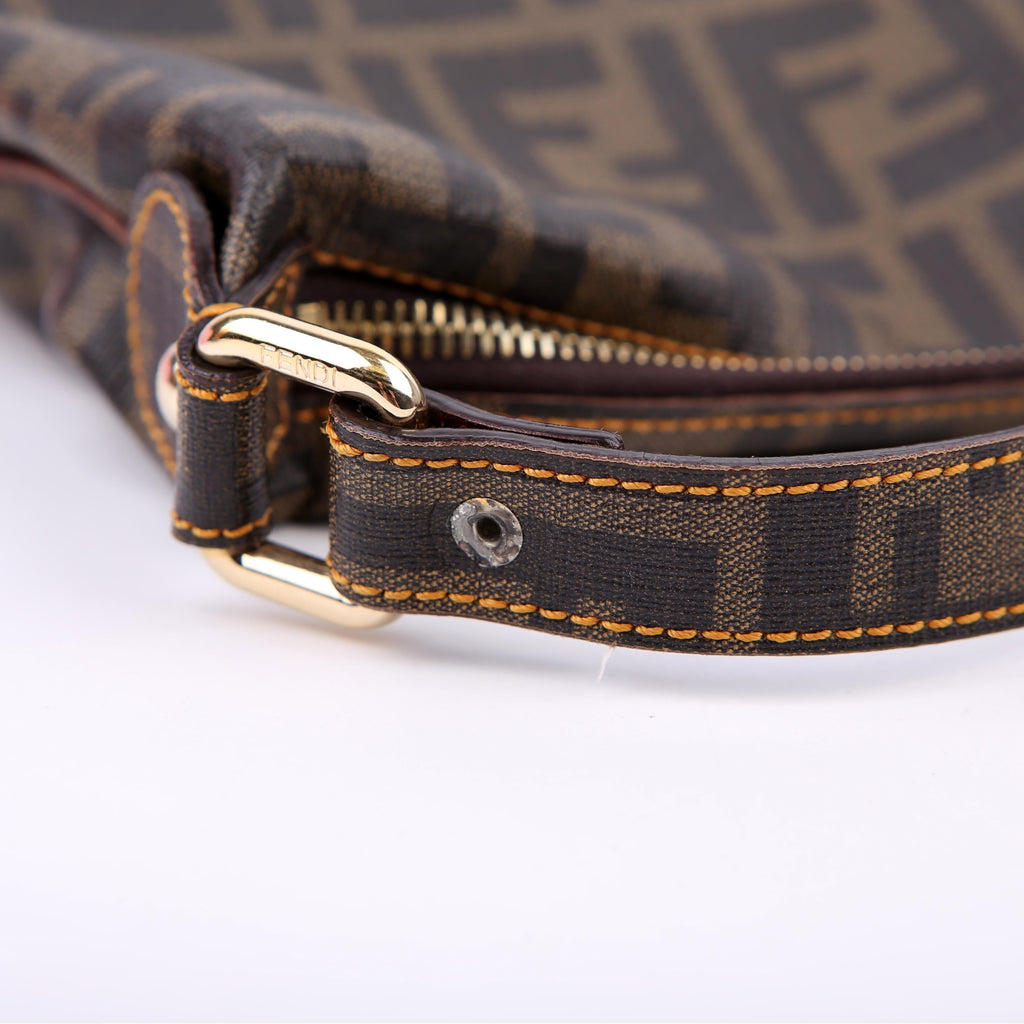 Zucca Coated Canvas Shoulder Brown