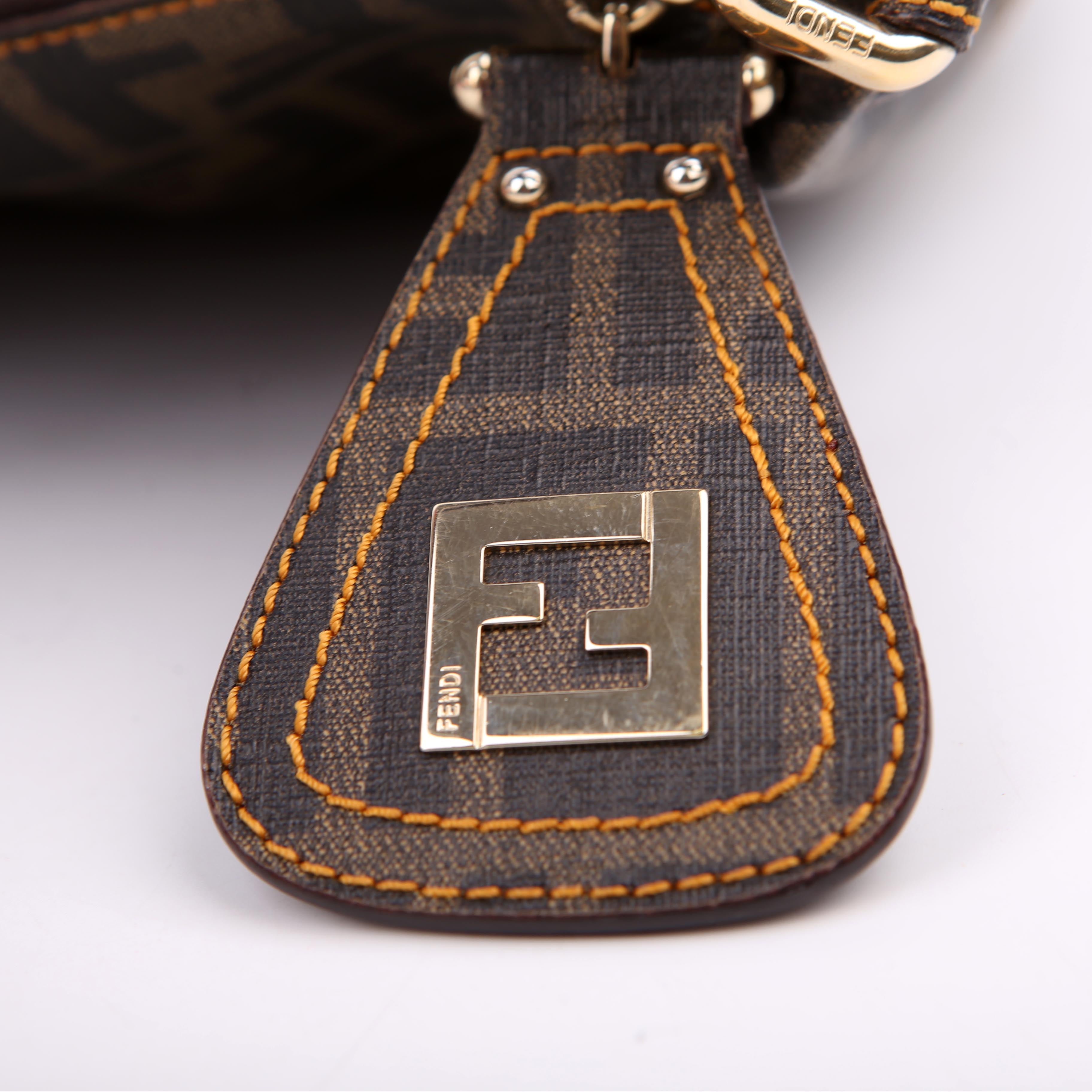 Zucca Coated Canvas Shoulder Brown